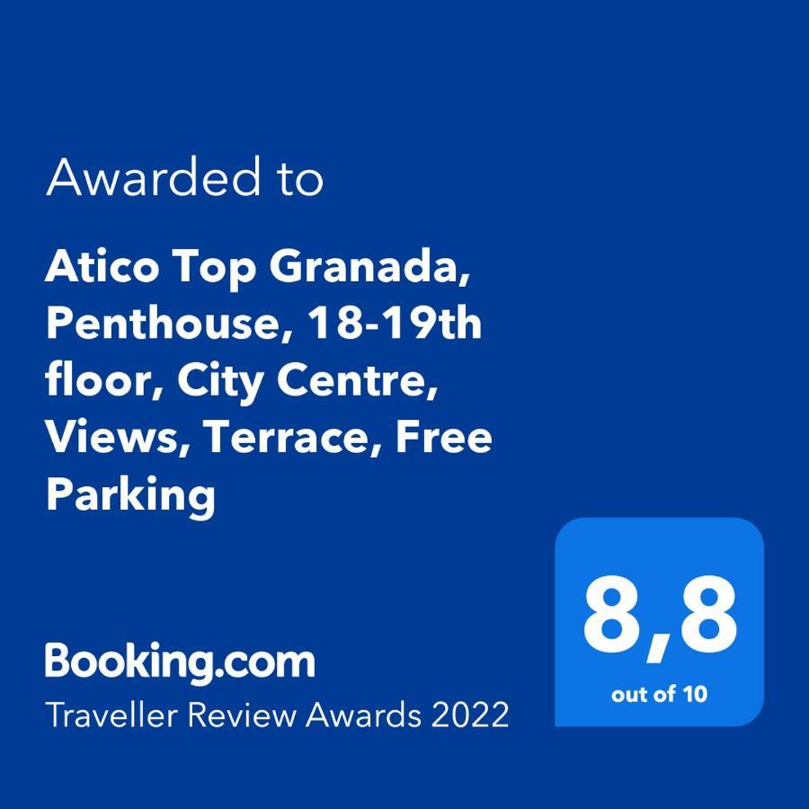 Atico Top Granada, Penthouse, 18-19Th Floor, City Centre, Views, Terrace, Free Parking Zewnętrze zdjęcie